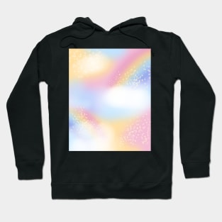 Y2K Pastel Rainbow Skies with Sparkling Stars Hoodie